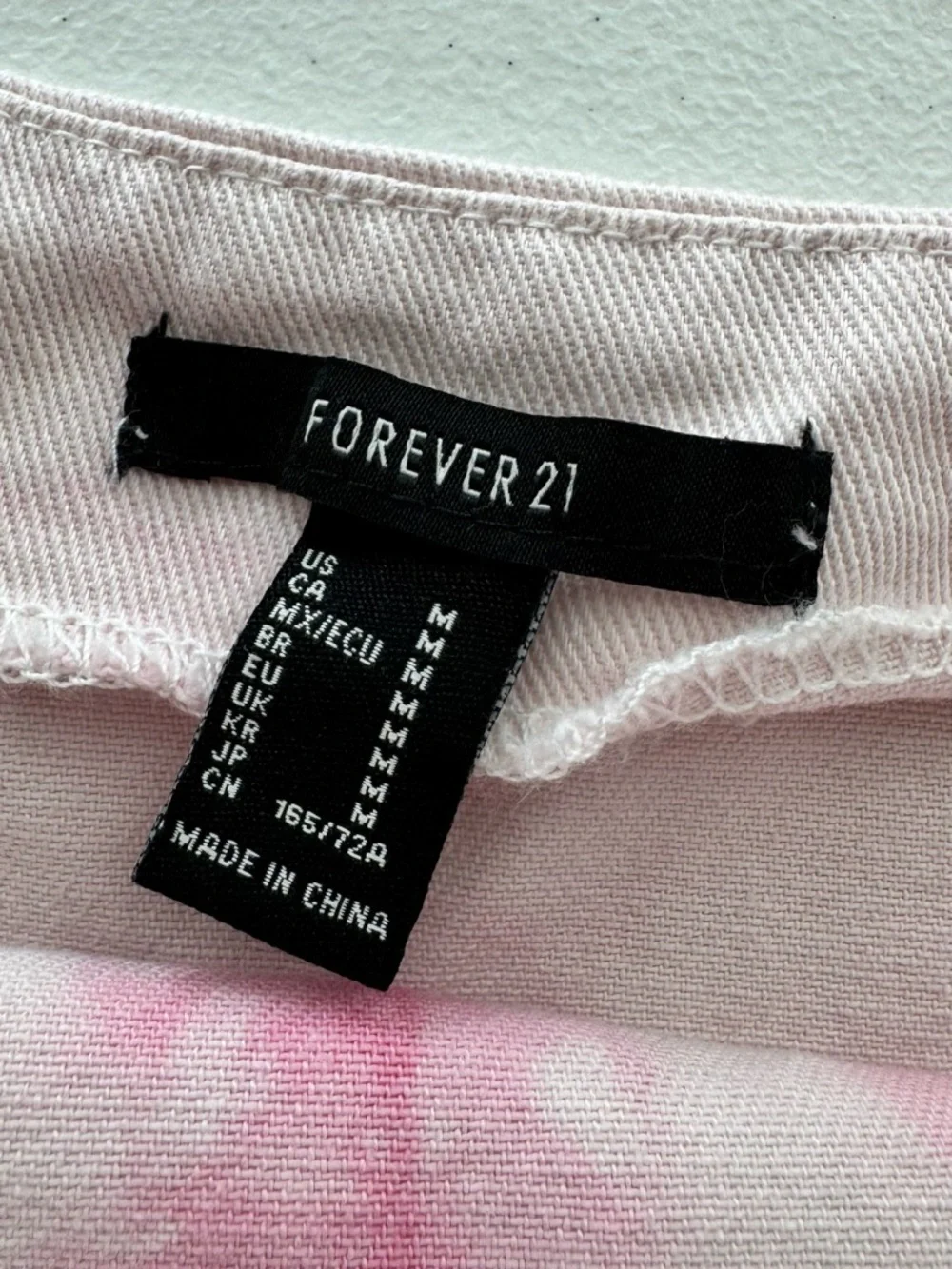 Forever 21 Pink Tie Dye Mini Skirt Y2K Barbiecore Coquette Festival M